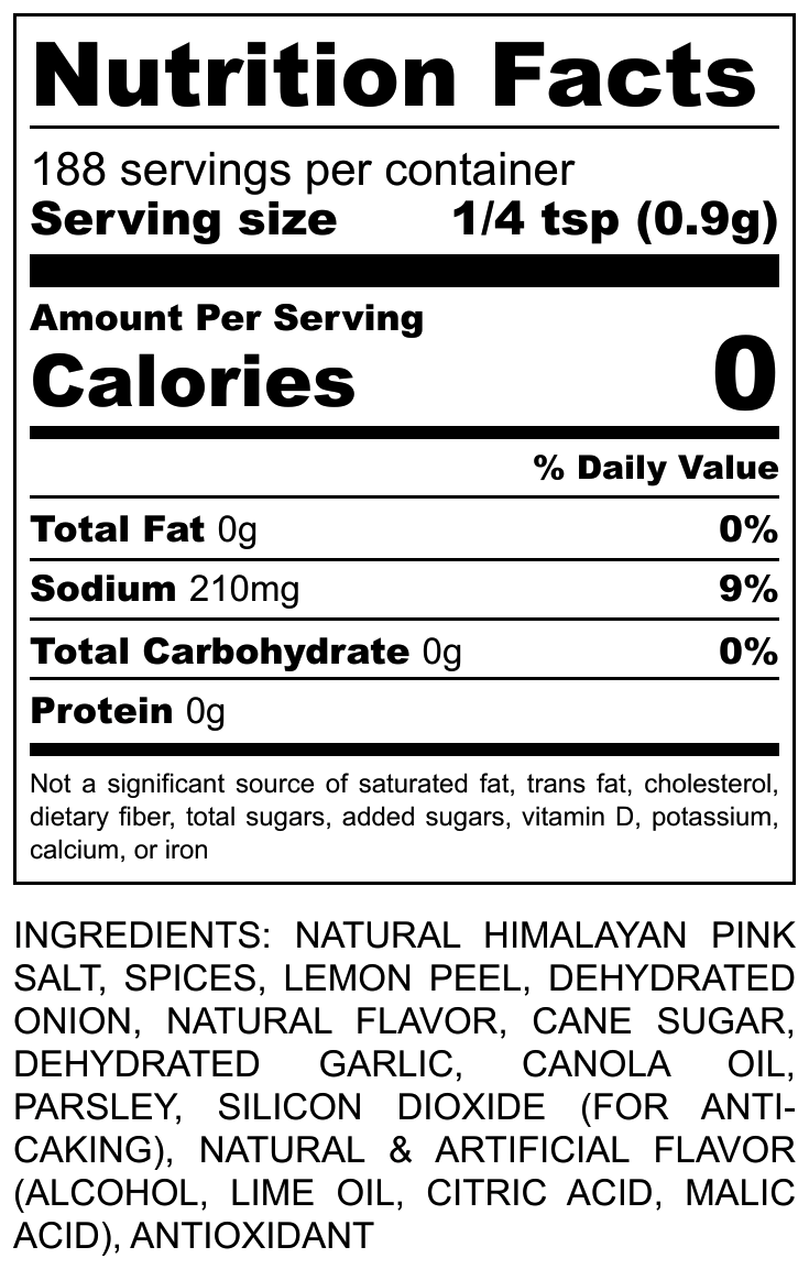 Hi-West Tequila Lime Pepper with Himalayan Pink Salt