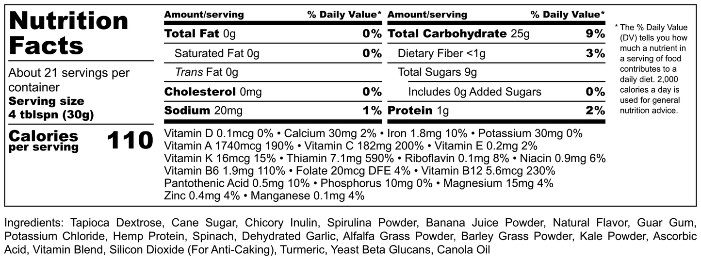Hi-West Simple Greens Drink 22oz
