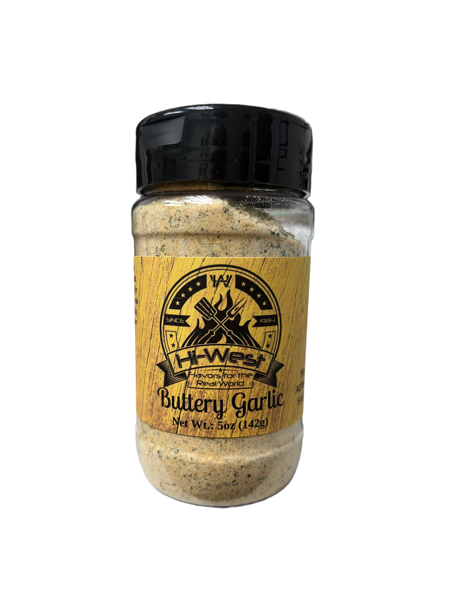 Hi-West Buttery Garlic Seasoning 5oz NO ADDED SALT