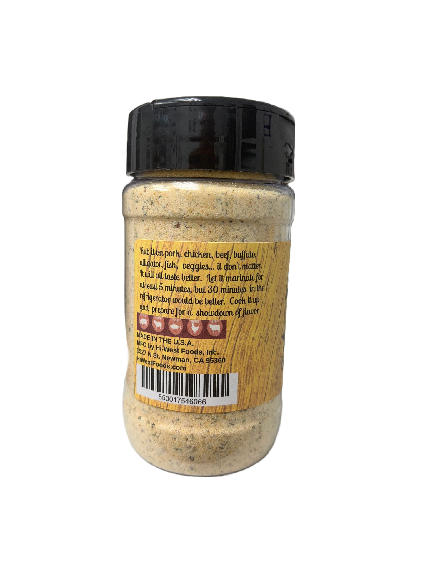 Hi-West Buttery Garlic Seasoning 5oz NO ADDED SALT