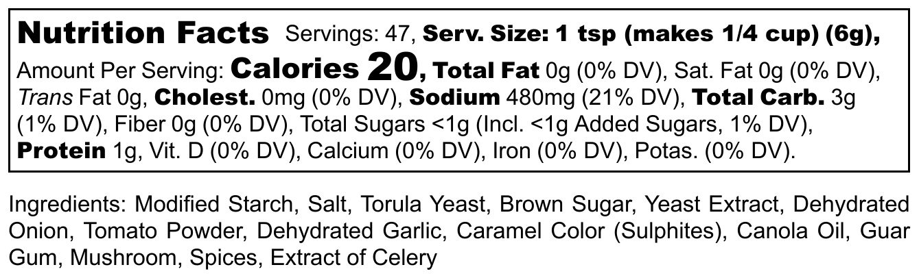 Nutrition facts