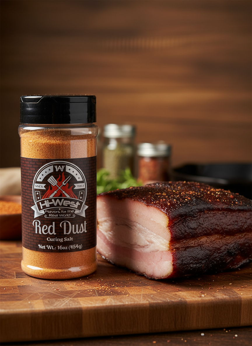 Cured Pork Belly w/ Red Dust & Heavenly Honey