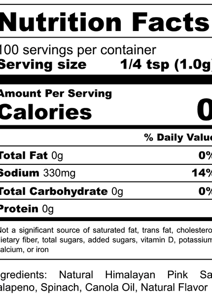 Jalapeno Seasoned Salt (Spicy)