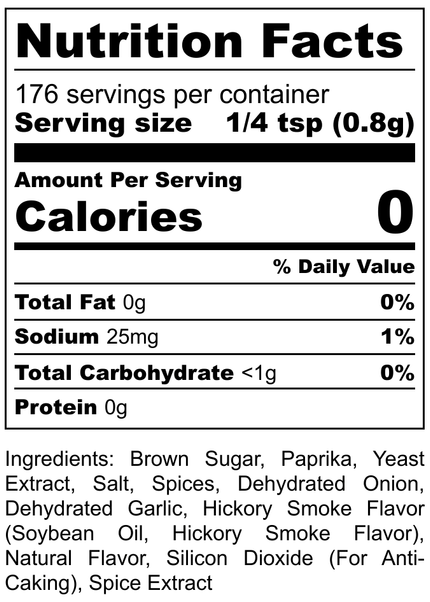 Hickory Bacon BBQ Seasoning