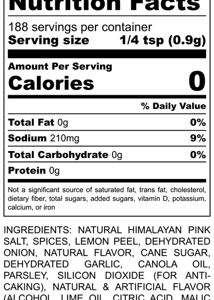 Tequila Lime Pepper Seasoning