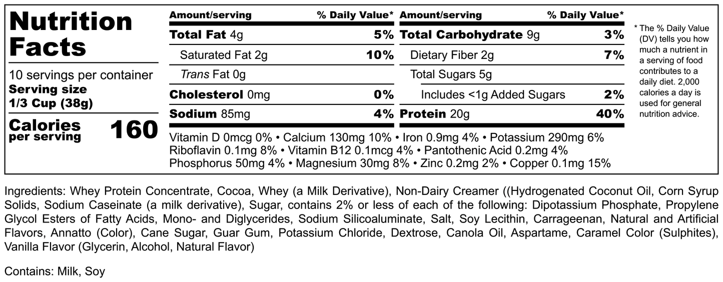 Hi-West Chocolate Protein Smoothy 13.4oz