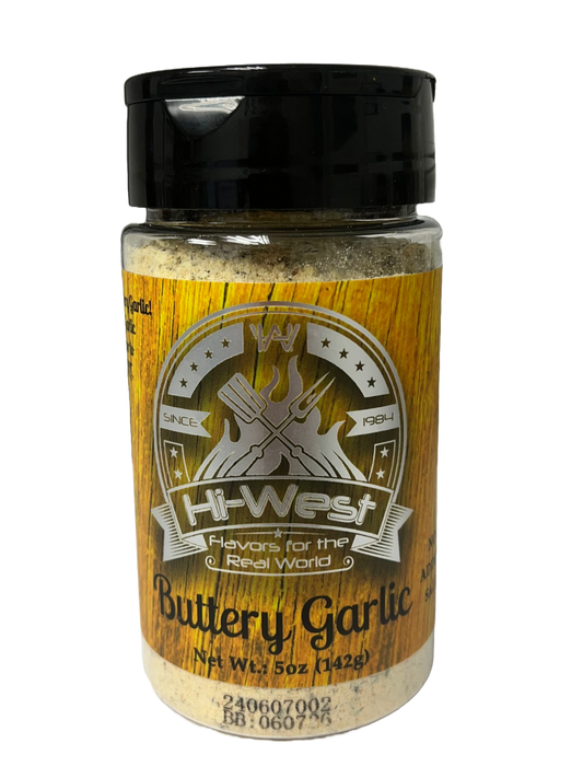 Hi-West Buttery Garlic Seasoning 5oz NO ADDED SALT